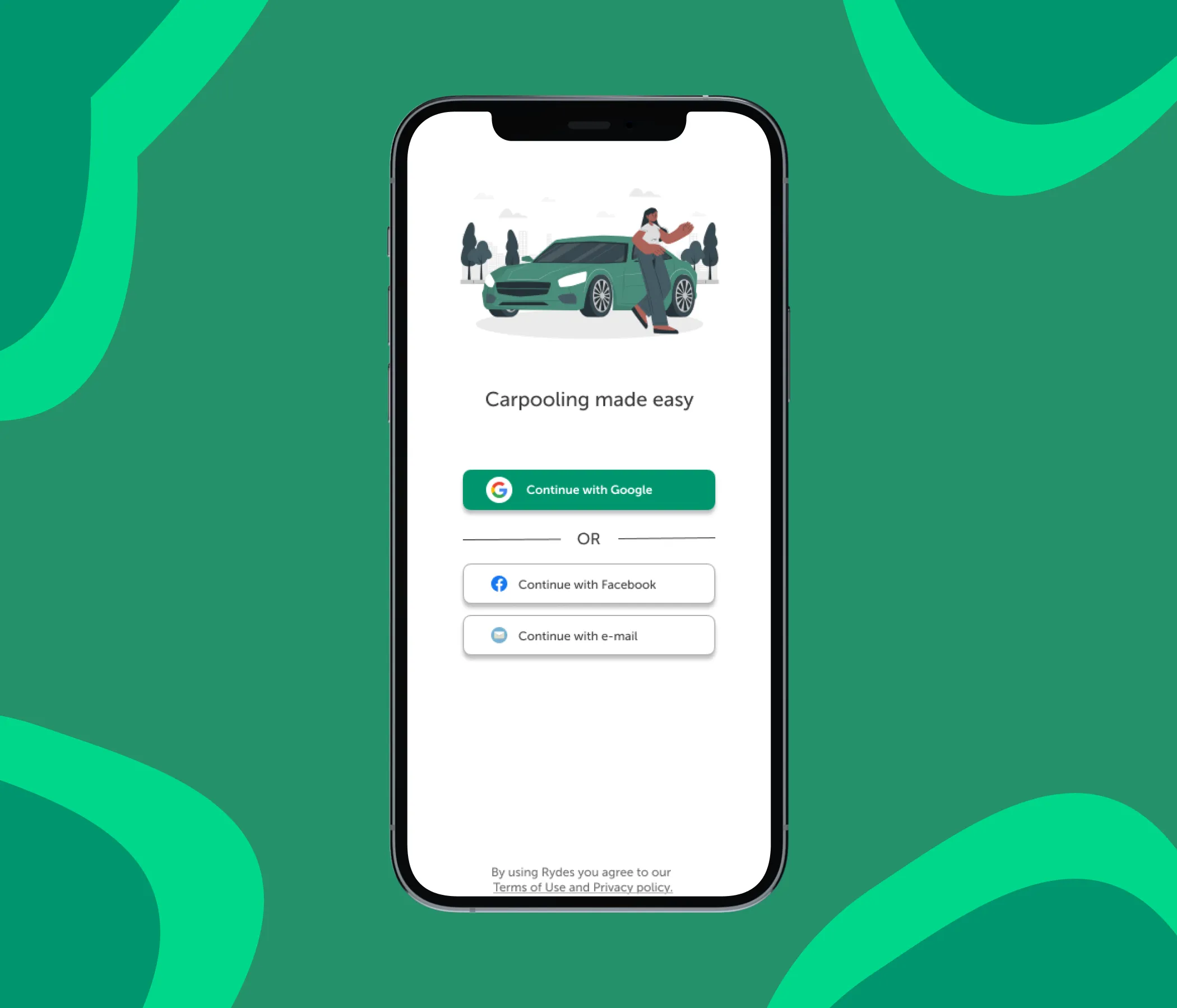 Rydes mobile app